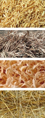 農(nóng)作物原料如麥桿、稻桿、玉米秸稈、稻殼、花生殼和其它農(nóng)作物