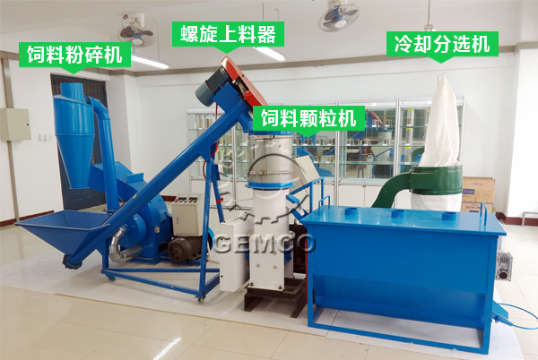 中型飼料顆粒機流水線 中型飼料顆粒機流水線